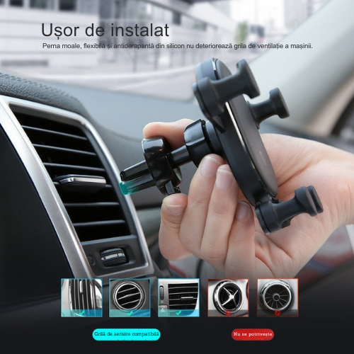 Suport auto pentru telefon mobil cu rotație 360°