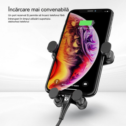 Suport auto pentru telefon mobil cu rotație 360°